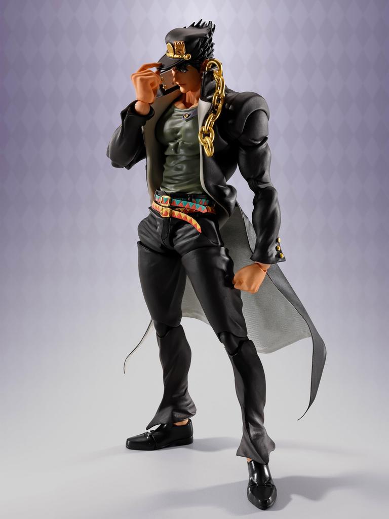 TAMASHII NATIONS Bizarre Adventure Stardust Crusaders Jotaro Kujo 170mm PVC ABS Fabric Metal Painted Action Figure S.H.Figuarts JoJo's Approx. & & &