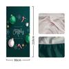Four-Sided Stretch Christmas Door Cover - Easy Install with Festive Pattern