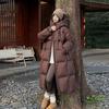 Winter Cotton-padded Jacket Korean Version of The Thick Cotton-padded Jacket Long Over-the-knee Hooded Down Padded Jacket