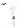 Faux Crystal Suncatcher Hanging Metal Hummingbird Suncatcher, Prisms Window Colorful Light Prism Decor Rainbow Maker Ornament for Garden, Home