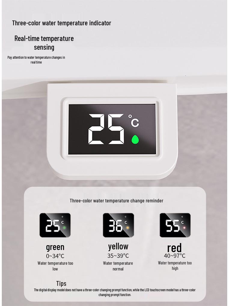 Foldable, Temperature-Sensing Baby and Toddler Bathtub for Sitting or Lying