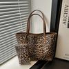 Stylish Large Capacity Khaki Brown Tote Bag With Unique Street Style For Daily Use