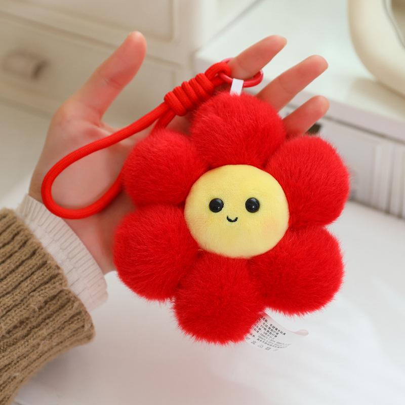 New Cute Gummy Flower Sunflower Pendant - Sweet Portable Style Women's Bag Charm