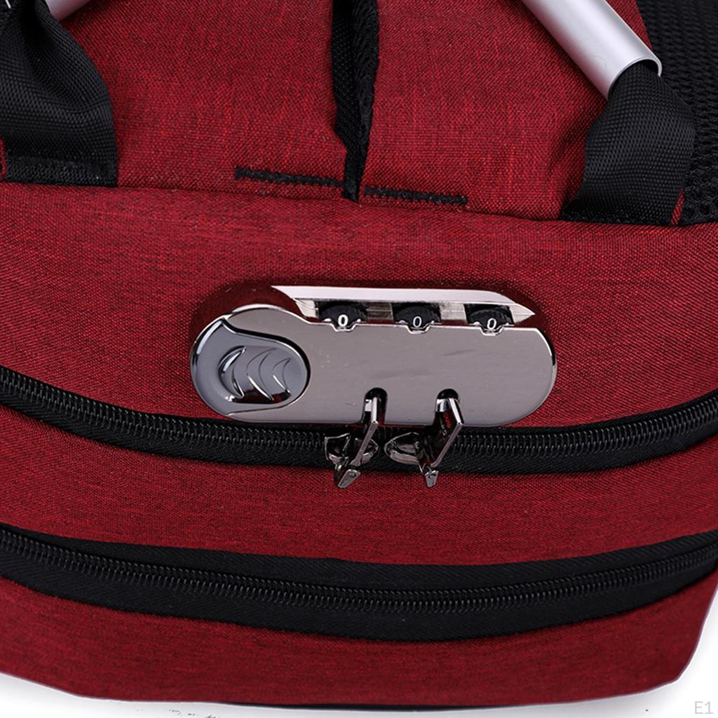 Laptop Rucksack College Buchtasche Verschleißfester Rucksack Büchertasche mit USB-Anschluss für Büro Wandern