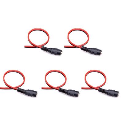 Standard 5.5x2.1mm Female Power Cable, Power Pigtail Wire for Safe Electrical Supply Security Camera, ,