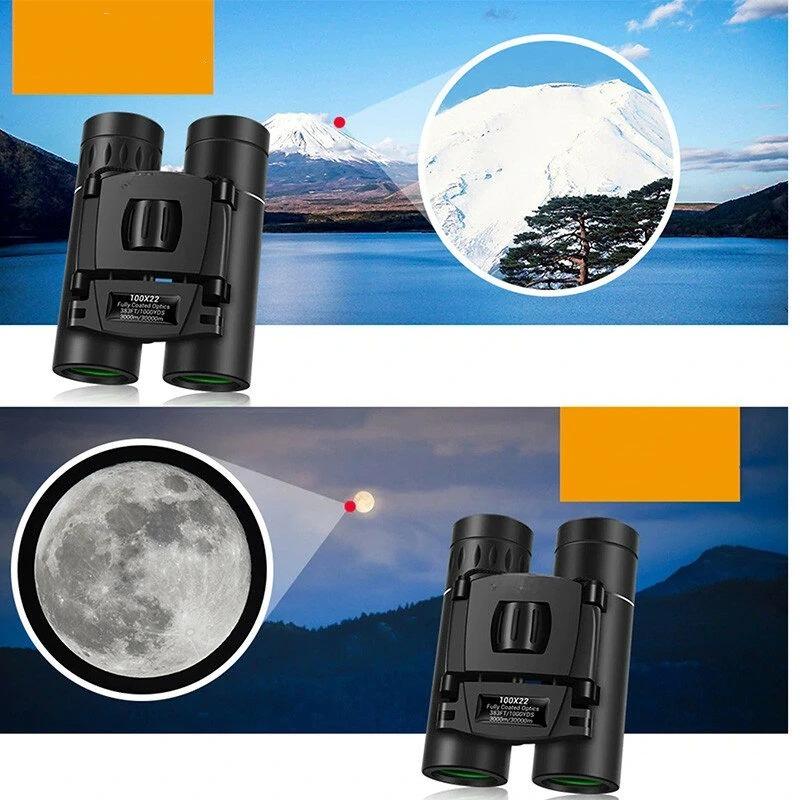 100x22 HD Telescope 3000m Phone Binoculars High Magnification, BAK4 Micro Telescope For Camping Super Foot Bowl Spectators