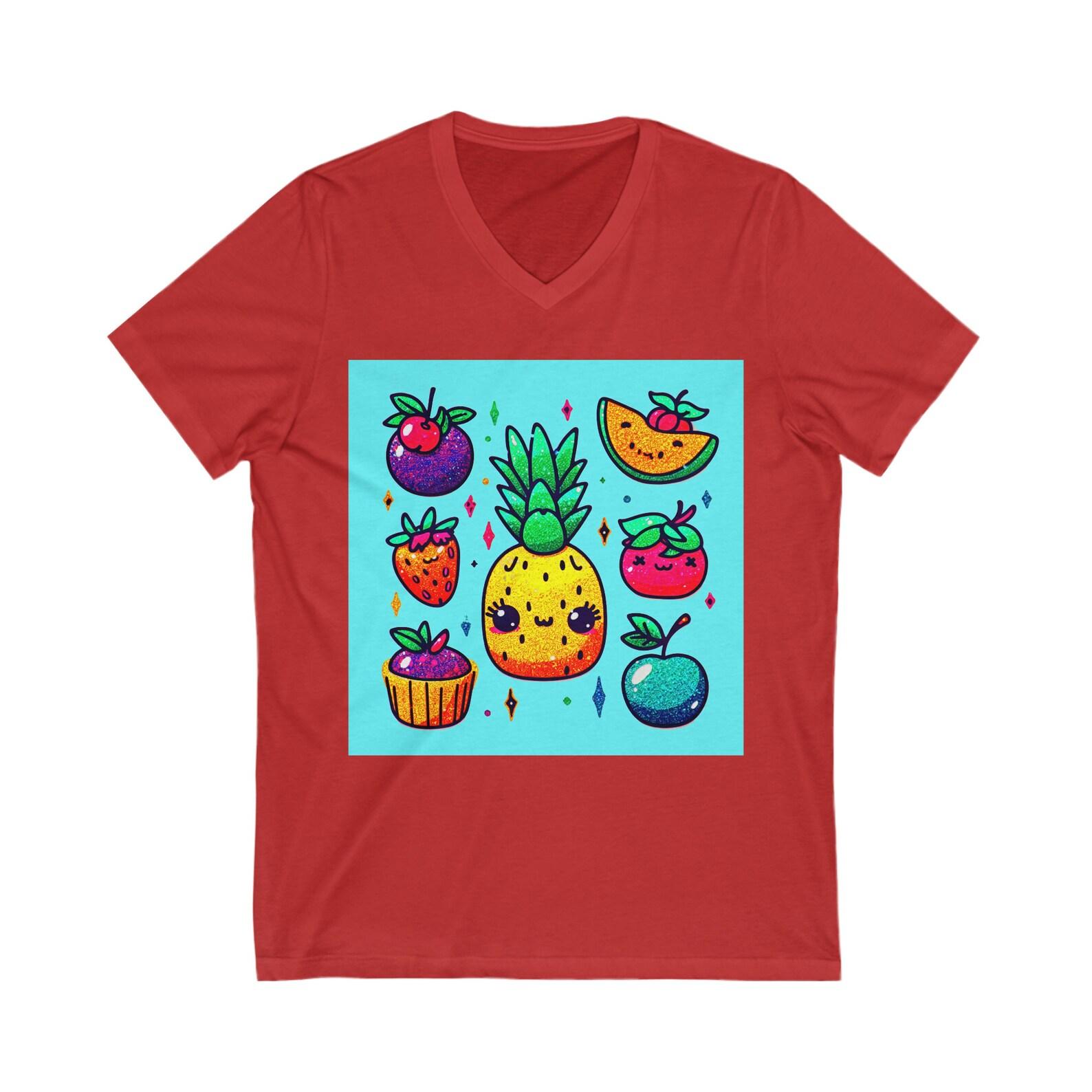 Fruit V-Neck Tee 130