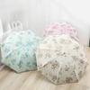 Lace Embroidery Umbrella Lady Sunshade Black Rubber Three Folding Princess Sweet Lace Parasol Anti-uv Sun/ Rain Umbrellas