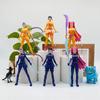 ???  5pcs/Set Kpop Demon Hunters Action Figure Toy Derpys Tiger Rumi Mira Zoey Sussy Figurine Doll For Fans Gift