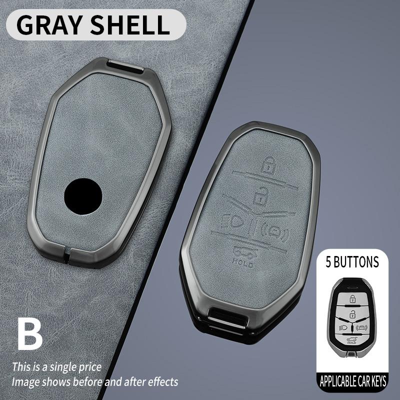 

Car Remote Key Case Cover Shell Fob For Ssangyong Rexton Y400 Y450 G4 2021 2022 Keyless Protector Holder Key Bag Accessories