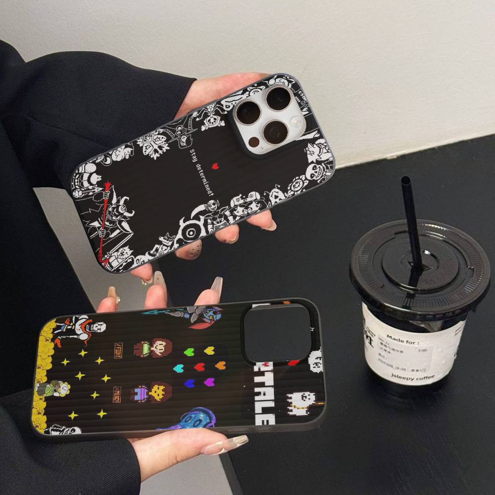 U-Undertale Phone Case For IPhone 17 16 15 14 Plus 13 12 11 Pro Max Pro Wave Corrugated Cover