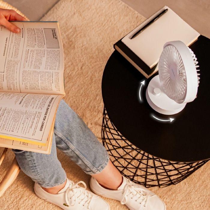 Cecotec Ventilateur de table sans fil EnergySilence 2000 Portable Desk