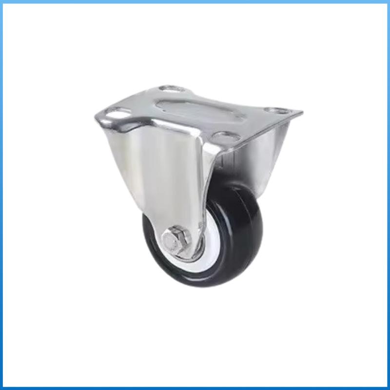 Golden Diamond 304 Stainless Steel Swivel Casters with Brakes - 1.5" & 2" Wheels for Furniture
