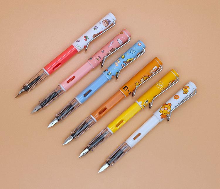 Odeme Student Pen Set: 2 Pens + 15 Refillable Ink Cartridges
