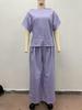 Women's 2026 Summer European & American Casual Linen Suit - Loose Drape Two-Piece Set