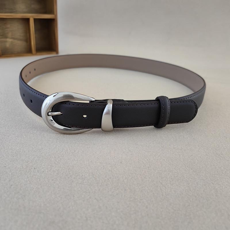 Style Womens Minimalist Waist Belt Metal Pin Buckle Dress Suit Shapewear Belt