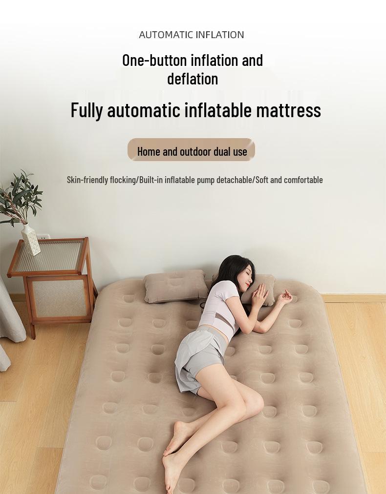 Portable Automatic Inflatable Camping Mattress and Sleeping Pad
