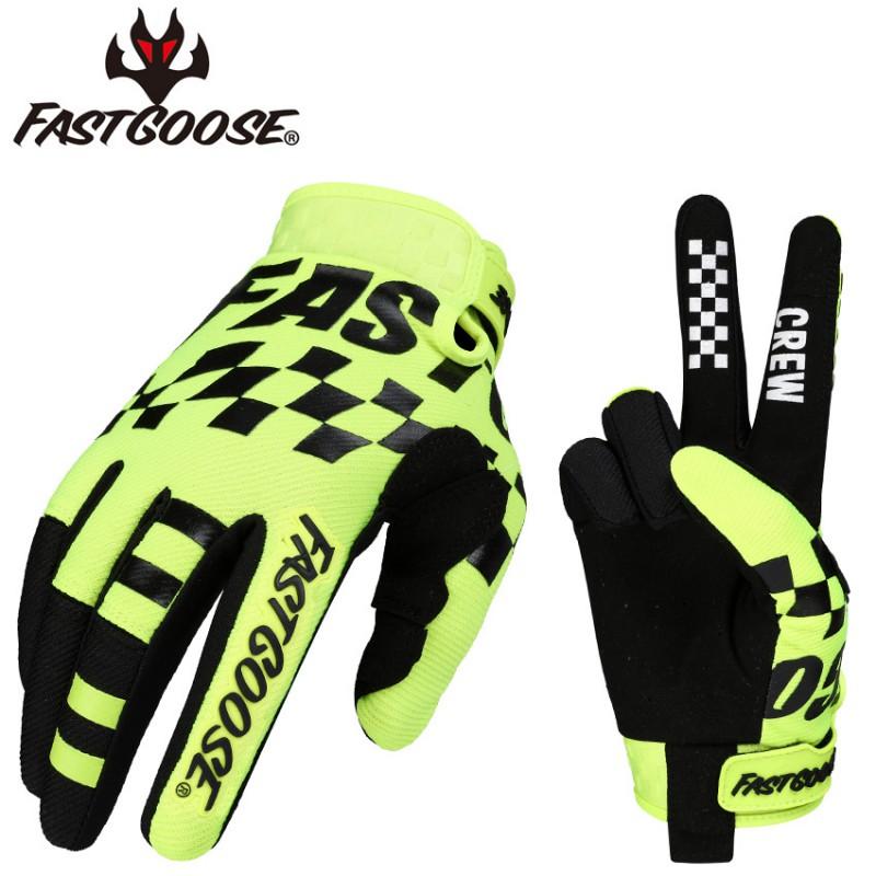 FASTGOOSE Motorcycle Gloves MX Racing Cycling Offroad Touchscreen Long Fingers