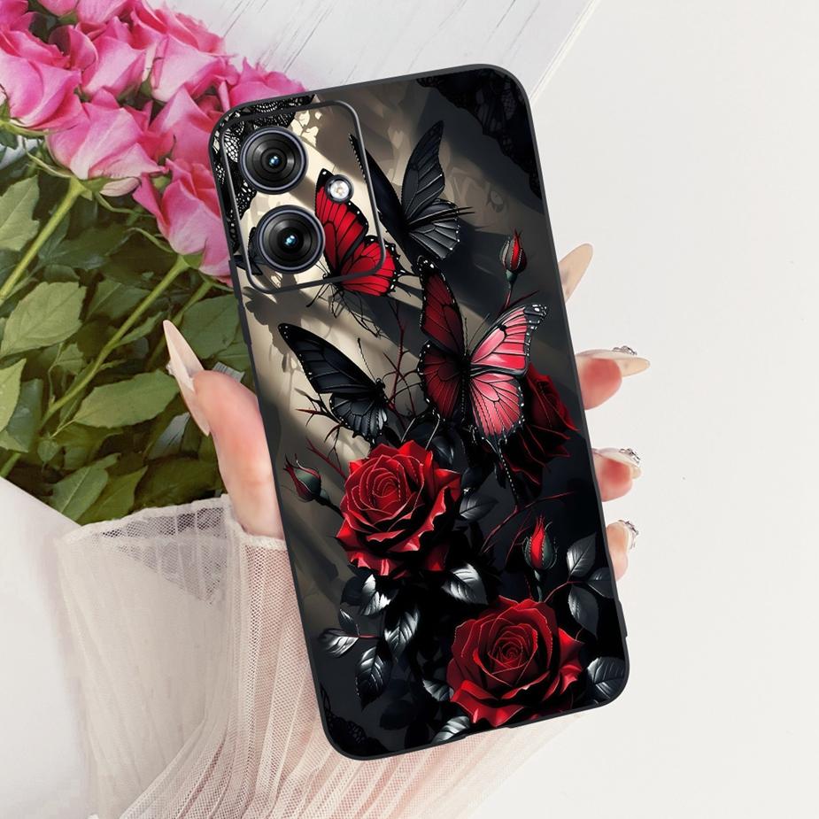 For Motorola Moto G54 G84 Case Luxury Butterfly New Painted Cover Soft TPU Phone Case For Motorola G84 G 54 MotoG84 MotoG54 Bags