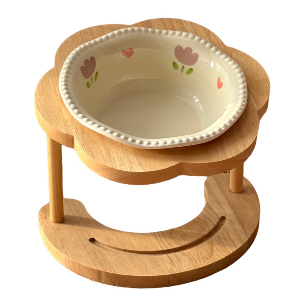 

Anti Slip Ceramic Cat Bowl 15 Degree Inclined Cat Feeding Station Pet Supplies Style E