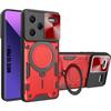 Case - Xiaomi - Redmi Note 13 Pro+ 5G - Red - Shockproof - Rotating Stand