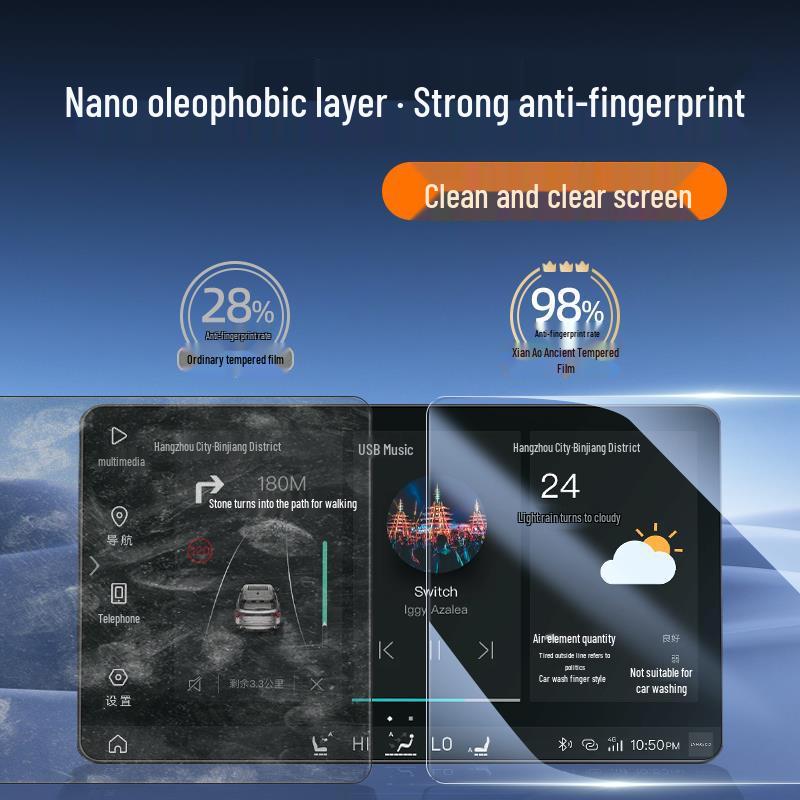 Nissan N7 Screen Protection Film: Central Control Navigation Sticker & Interior Modification Accessory