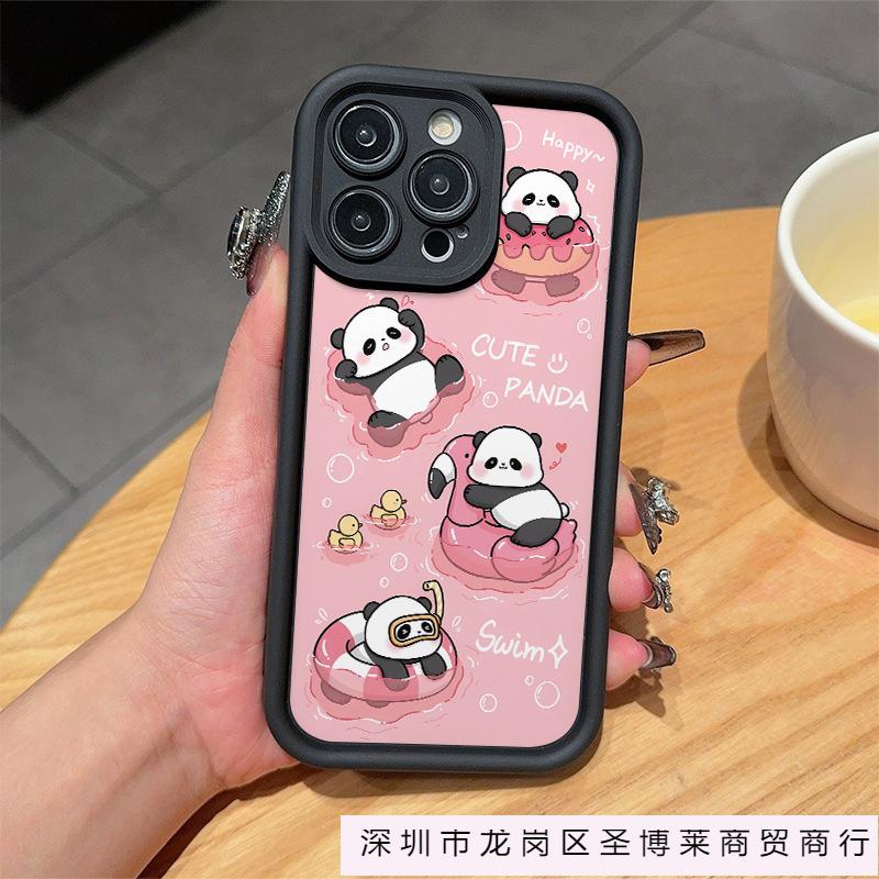 Cute Panda iPhone Case Apple 11/12/13/14Pro/15/16ProMax Case