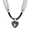 Vintage Heart Shape Necklace With Handcrafted Chain For Women