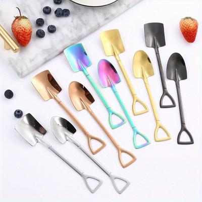 1pc Stainless Steel Ice Cream Spoons Desserts Spoon Creative Watermelon Shovel for Home Kitchen Tableware
