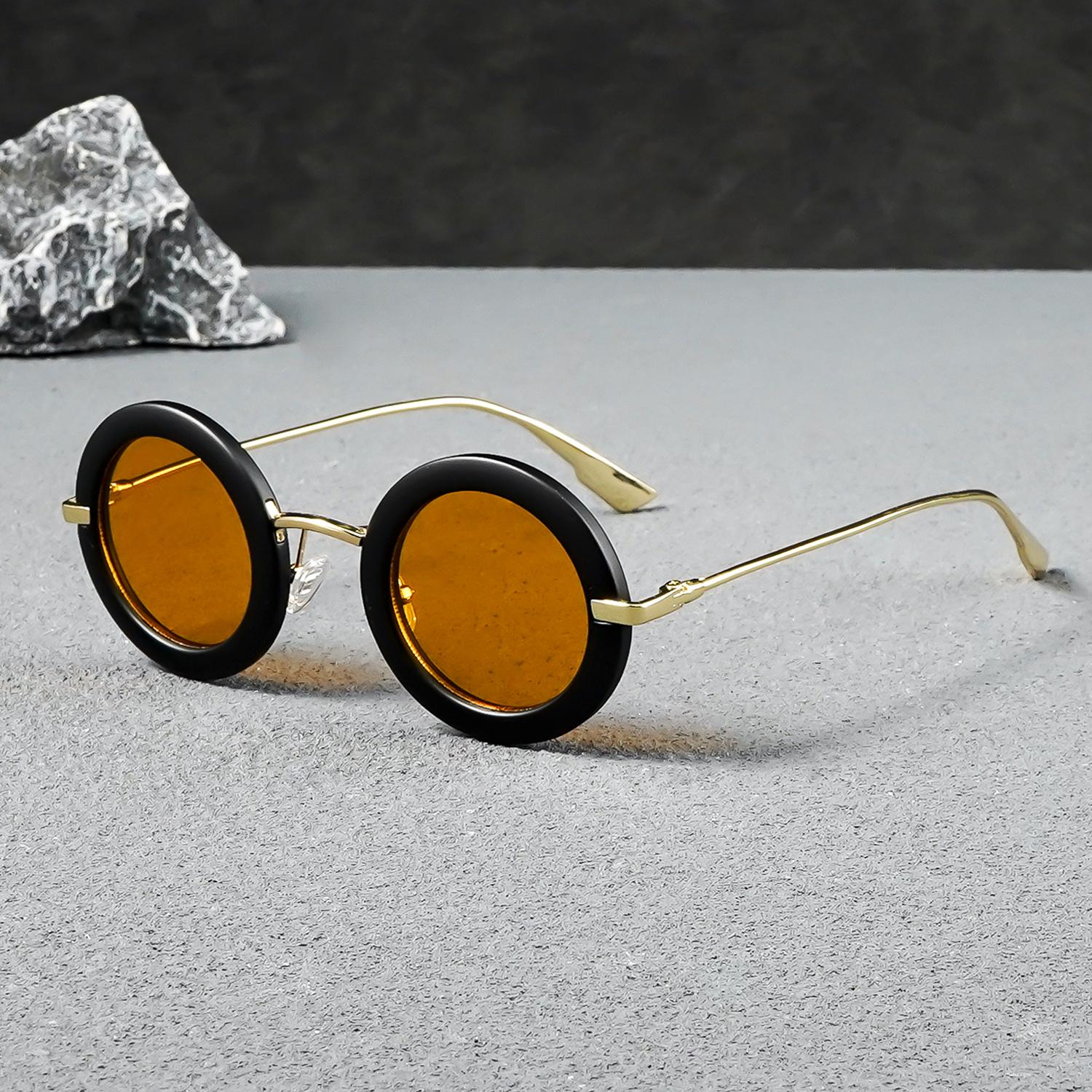 

Polarized UV Protection Lightweight Comfortable Durable High Quality Retro Edgy Punk Stylish Round Shaped Sun Glasses