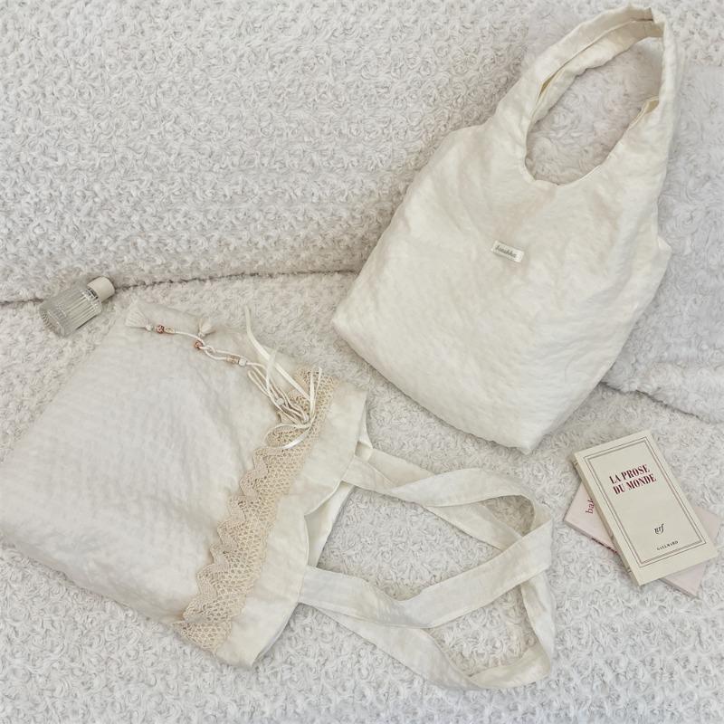 5 Premium Sense Large Capacity Armpit Bag Work Women's Bag Student Canvas Shopping Bag Shoulder Bag Handbag