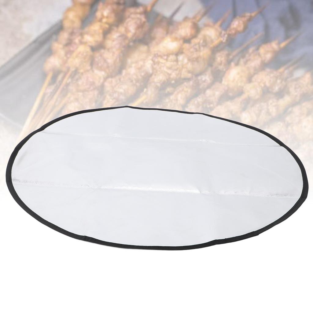 Covoraș rotund de 36 de inci pentru exterior, sub grătar, rezistent la foc, pad pentru grătar, rezistent la ulei, impermeabil, rezistent la căldură, pentru interior, covoraș pentru vatră