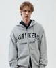 Rayfikers Arch Logo Zip-Up Hoodie Melange Grey (Mp6Tu143-097)
