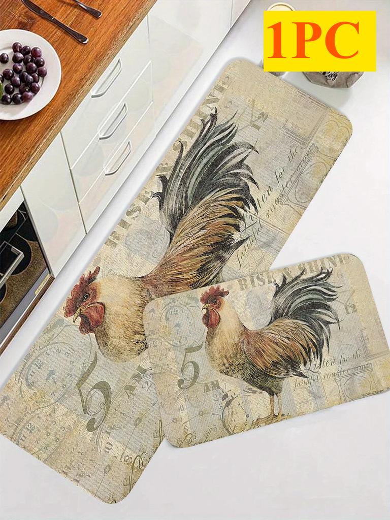 1PC Cute mat fox pattern Door Mats Kitchen Rugs Non-Slip Pop design Bathroom Rugs Bath Mat Carpet for Home Sink Laundry Decor