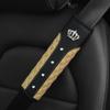 1 Diamond-encrusted Blingbling Metal Crown Faux Sheepskin Car Supplies Seat Belt Shoulder Strap Comfort Safety Belt
