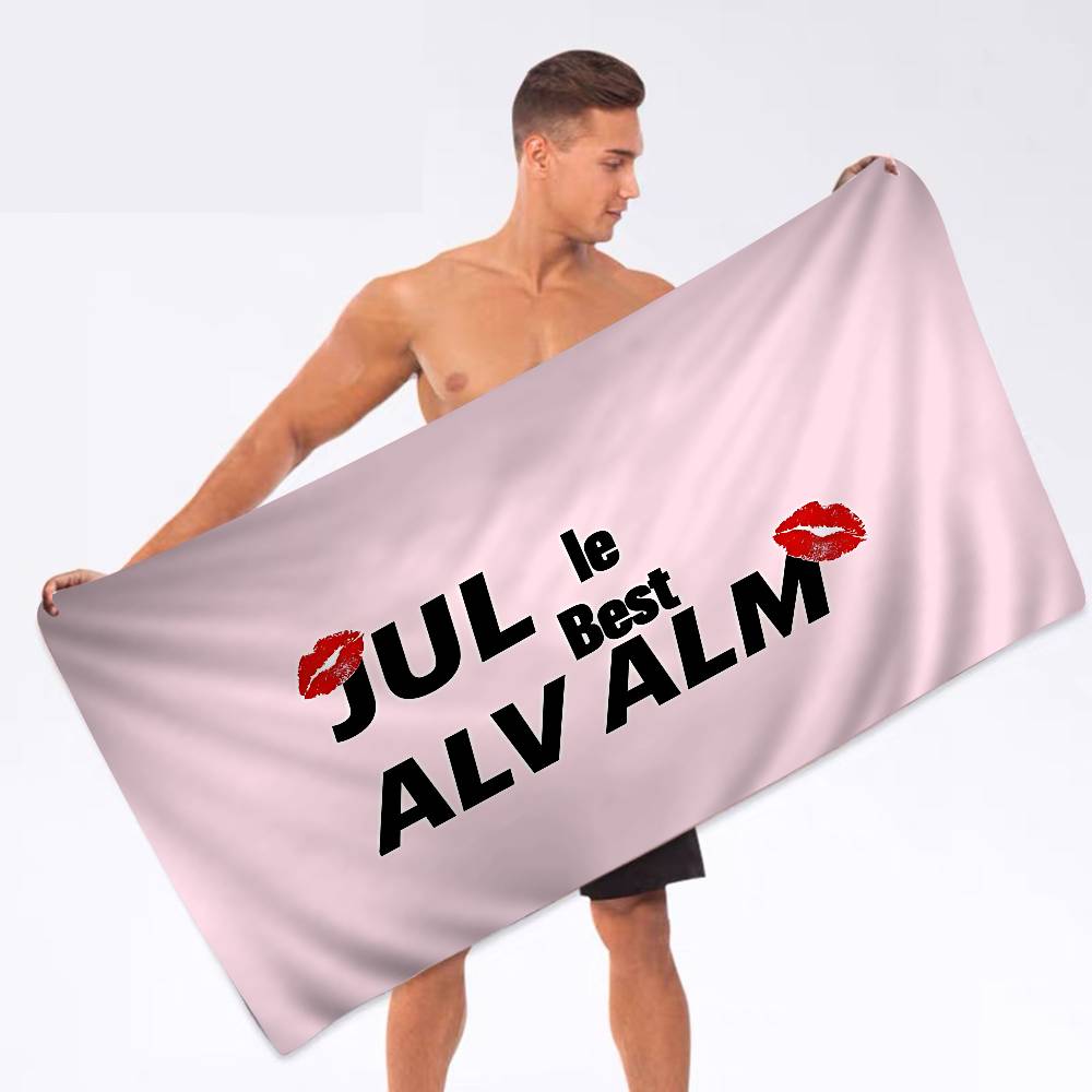 Jul Album Music Anime Beach Swimming Towel Soft Absorbent Washcloth Children's Gifts for Kids Travel Camping Gym