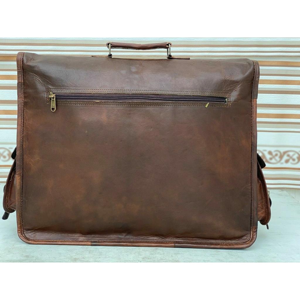 Leder Vintage Laptop Tasche Satchel Aktentasche Messenger (Handtasche) Herren Echt