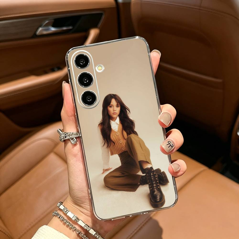 Famous actress--Actress J-Jenna-O- Ortega Clear Phone Case for Samsung Galaxy A71, A70, A52, A51, A40, A30
