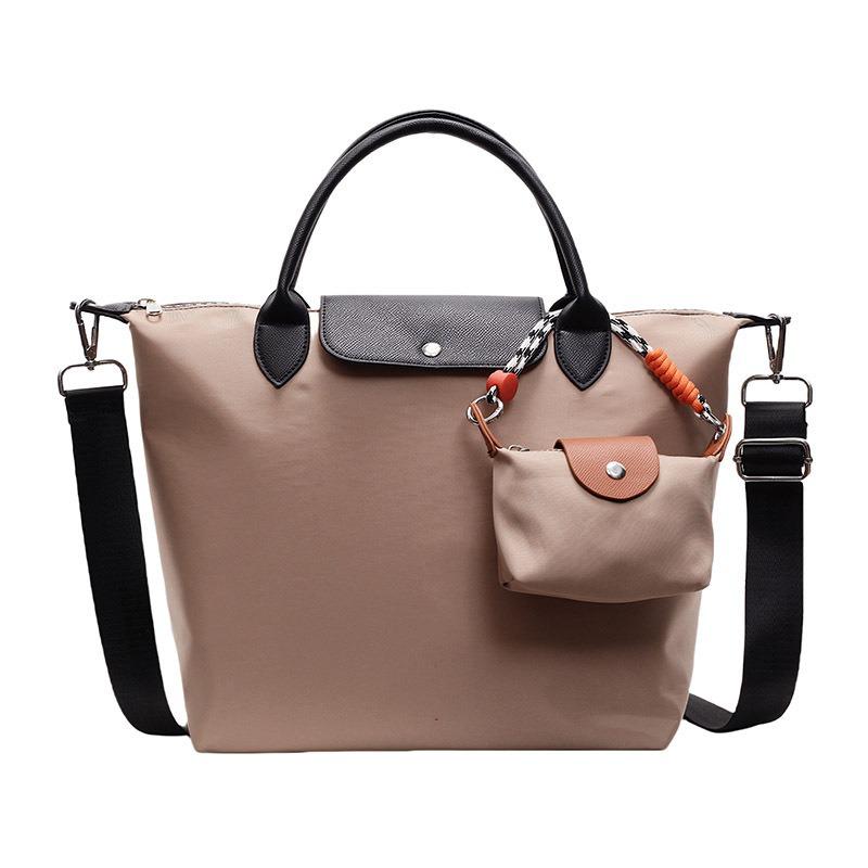 

Женская легкая универсальная сумка-тоут: Трендовая сумка на плечо и подмышку большой вместимости хаки