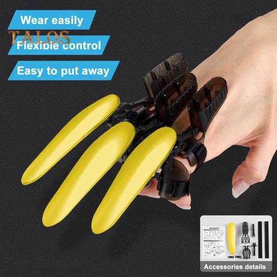 3Pcs 3D Impresso Mecânico Garra Brinquedo Dedo Wolverine Garras Tamanho Ajustável Halloween Cosplay Equipamento para Adultos Crianças