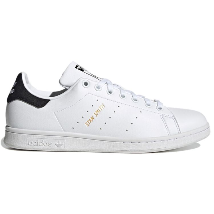 Adidas Originals Stan Smith Leather Casual Slip-Resistant Durable Lightweight Low-Top Sneakers Unisex Sneakers Bright-White GW0133