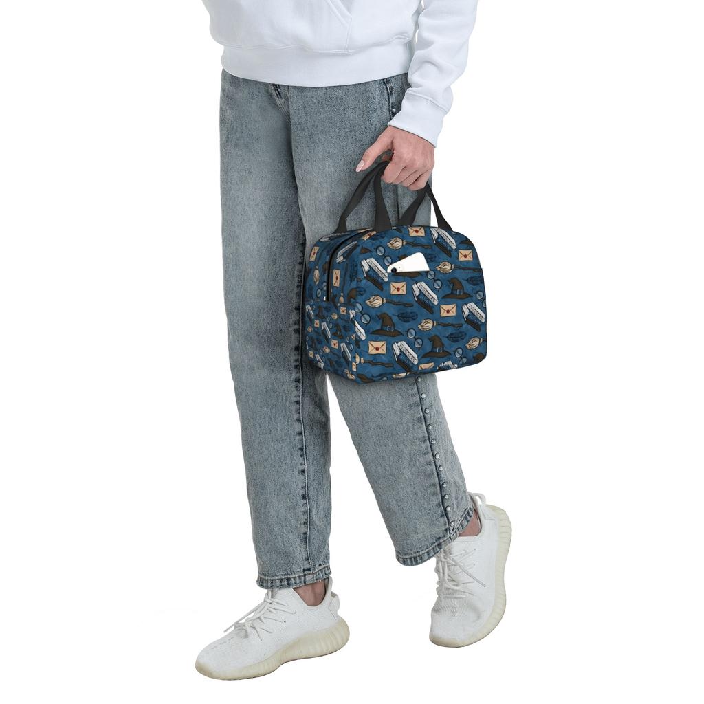 Custom H-Harryes Lunch Bag Women Cooler Warm Insulated Lunch Boxes for School