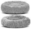 Dog Cat Bed SHAGGY Light Gray Long Hair VARIOUS SIZES