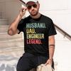 Funny Vintage Shirt Husband Dad Engineer Legend Retro T-Shirt D Unisex Tees Comfortable 80014 2026 Model