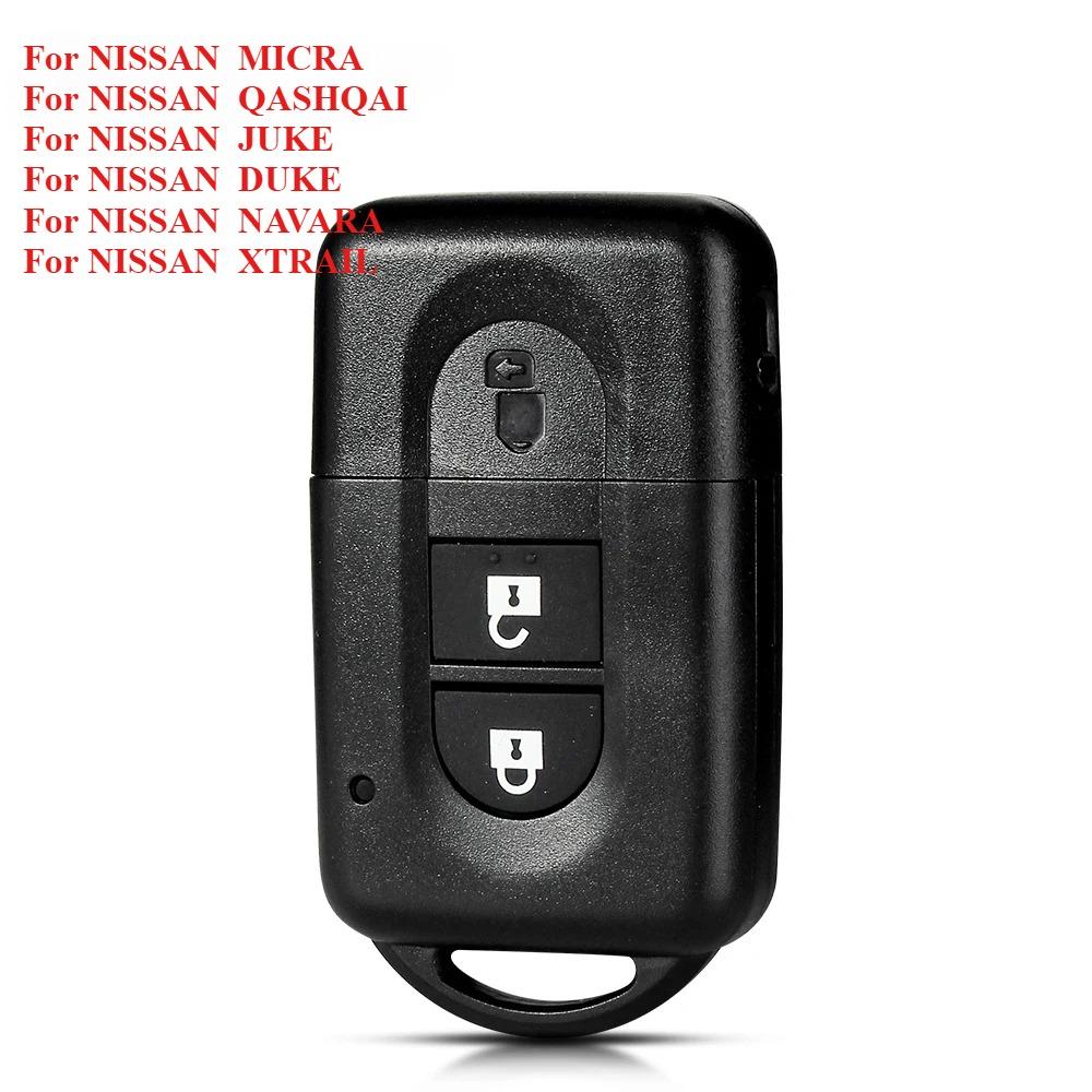 2 Tlačítka Pro Nissan Micra X-trail Qashqai Juke Duke Pathfinder Note Obal Klíče Dálkového Ovládání