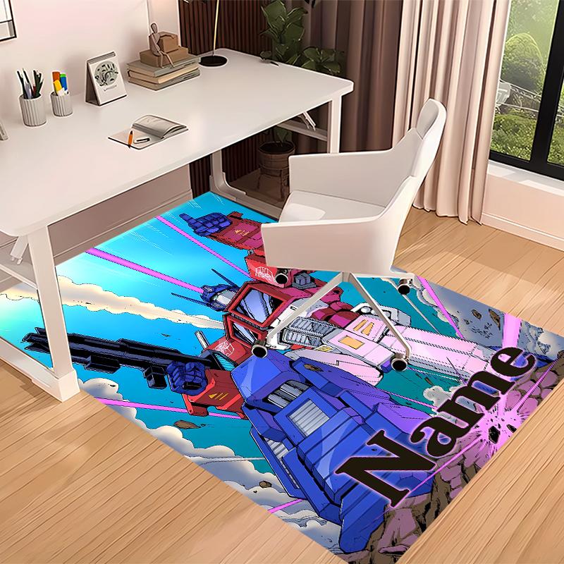Custom personalization Optimus Prime Print Area Rug - Soft, Washable Non-Slip Indoor Mat,Living Room,Home&Office Decorative Rug