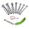 Hollow Urethral Dilatation Matel Catheters Anal Beads Adult Sex Toy Penis Stimulation Horse Eye Stick Anal Bead Male Masturbator