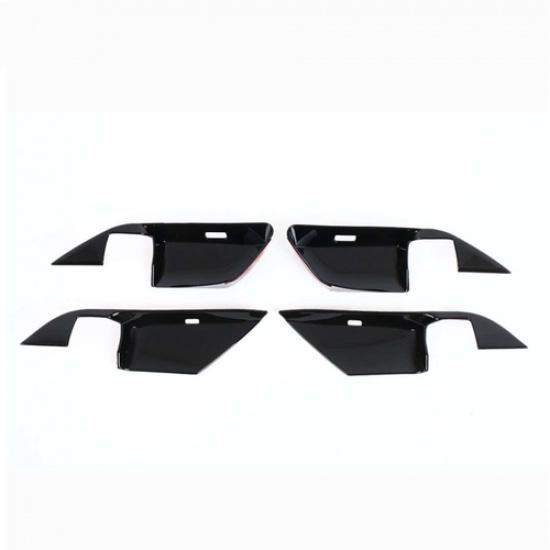Bright Black Inner Door Handle Bowl Cover Trim 4pcs For Toyota Camry 2025 2026