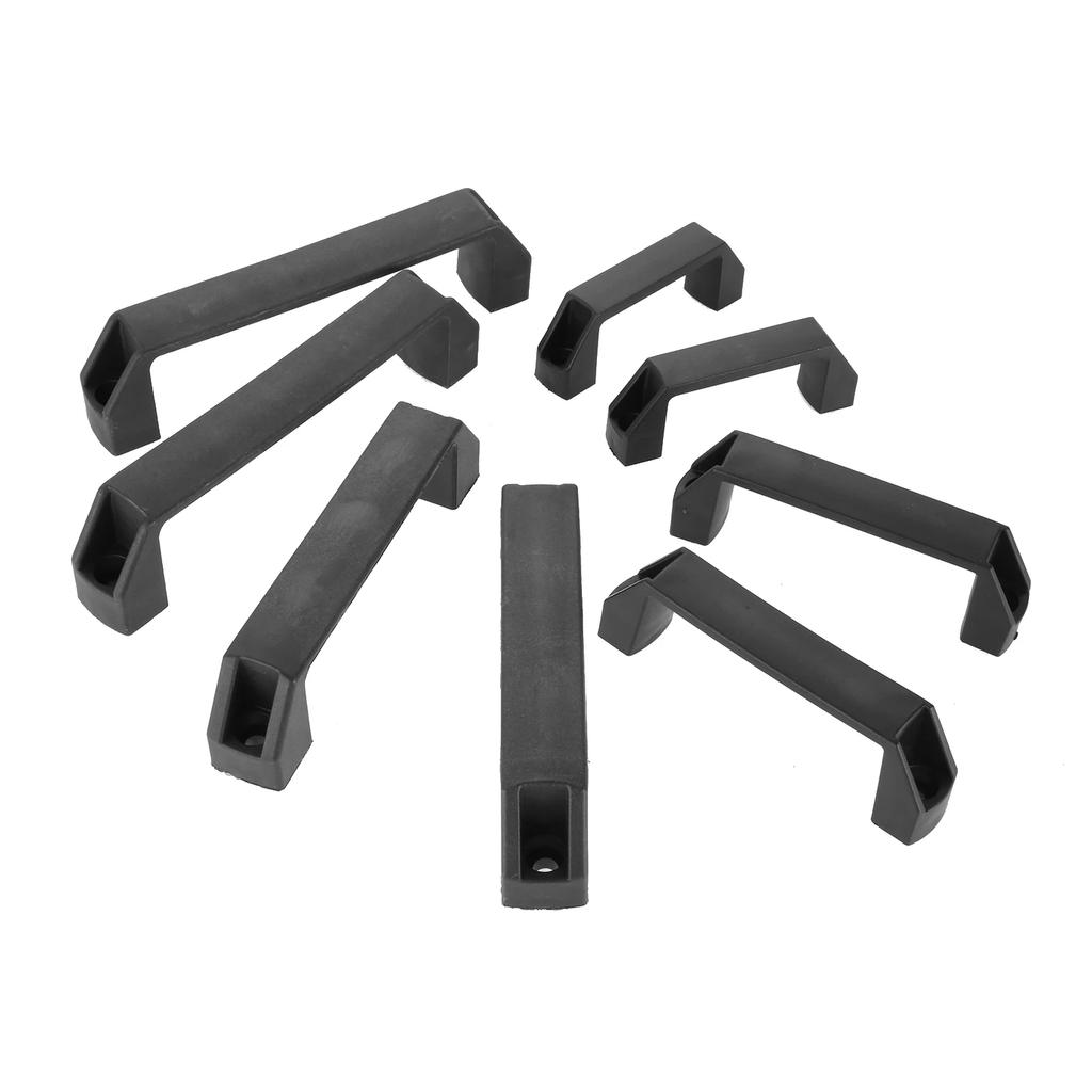 2Pcs Plastic Black Furniture Handles 90/120/150/180mm Kitchen Cabinet Handles and Knobs Black Door Handle Wardrobe Drawer Pull