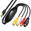 USB Video Capture Card VHS VCR TV DVD USB To AV Video Capture Adapter RCA To USB Video Converter for  PC